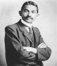 Gandhi als Erwachsener