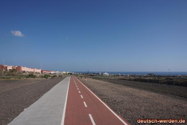 Fahrradweg in Fuerteventura - Puerto del Rosario