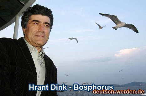 Hrant Dink beim Schiffahrt auf Bosphorus Istanbul
