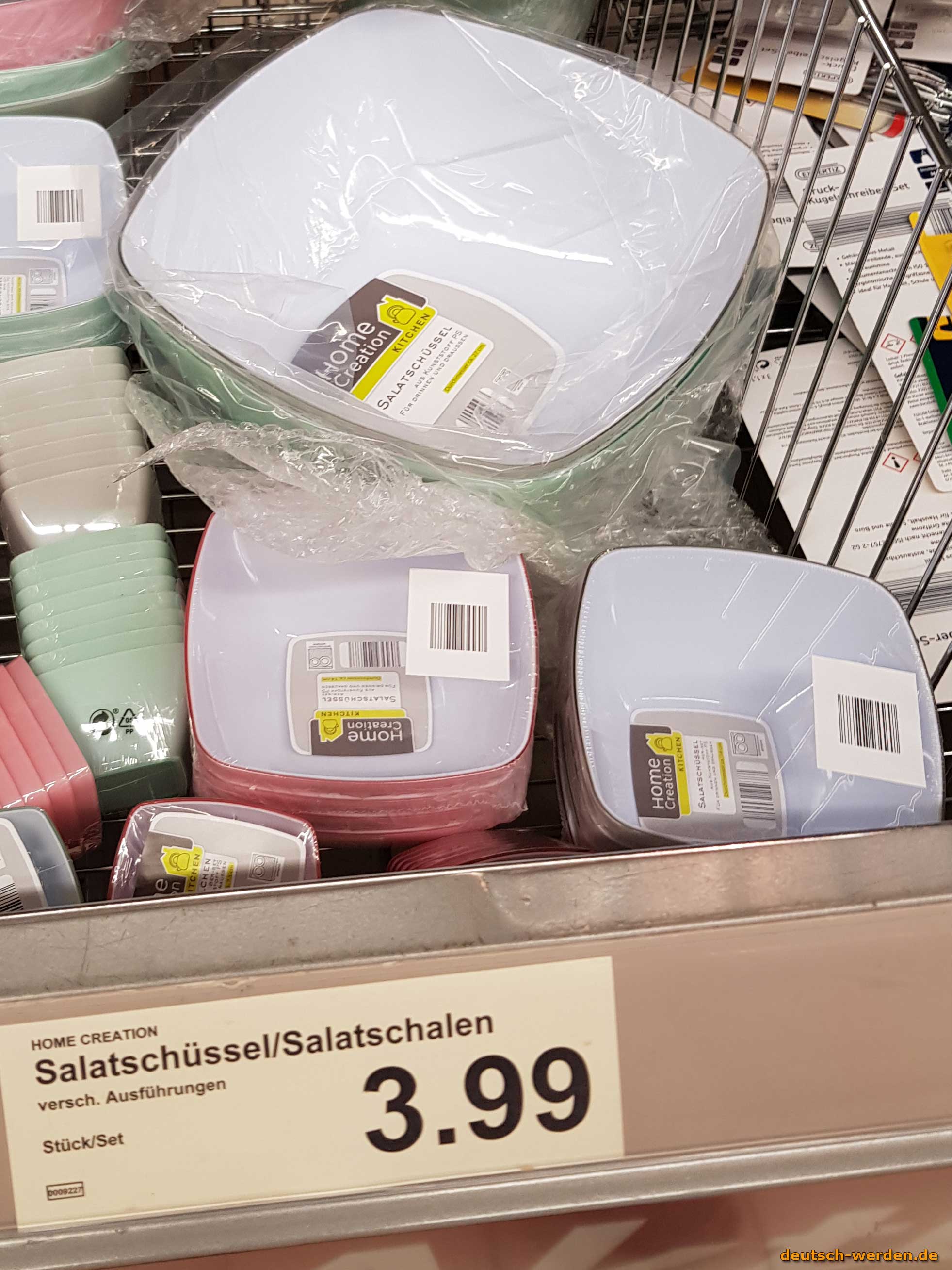 Kunststoff Salatschüssel 