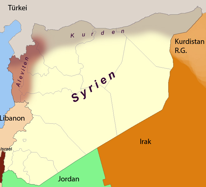 Kurden Syrien Karte