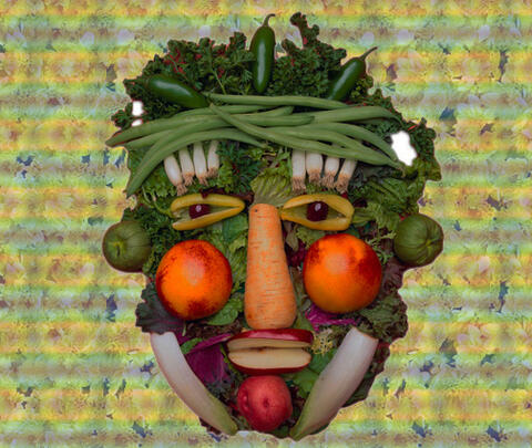 Obstgesicht - Gemüsegesicht (Food Face Man)