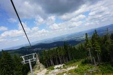 Sniezka / Sněžka an der Grenze zwischen Polen und Tschechien - Riesengebirge