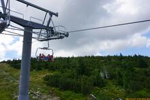 Sniezka / Sněžka an der Grenze zwischen Polen und Tschechien - Riesengebirge