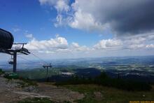 Sniezka / Sněžka an der Grenze zwischen Polen und Tschechien - Riesengebirge