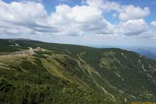 Sniezka / Sněžka an der Grenze zwischen Polen und Tschechien - Riesengebirge