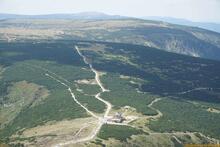 Sniezka / Sněžka an der Grenze zwischen Polen und Tschechien - Riesengebirge