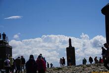 Sniezka / Sněžka an der Grenze zwischen Polen und Tschechien - Riesengebirge