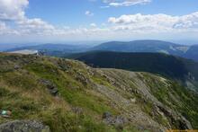 Sniezka / Sněžka an der Grenze zwischen Polen und Tschechien - Riesengebirge