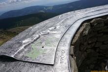 Sniezka / Sněžka an der Grenze zwischen Polen und Tschechien - Riesengebirge