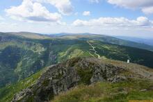 Sniezka / Sněžka an der Grenze zwischen Polen und Tschechien - Riesengebirge