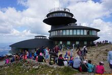 Sniezka / Sněžka an der Grenze zwischen Polen und Tschechien - Riesengebirge