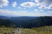 Sniezka / Sněžka an der Grenze zwischen Polen und Tschechien - Riesengebirge