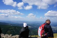 Sniezka / Sněžka an der Grenze zwischen Polen und Tschechien - Riesengebirge