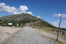 Sniezka / Sněžka an der Grenze zwischen Polen und Tschechien - Riesengebirge