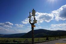 Sniezka / Sněžka an der Grenze zwischen Polen und Tschechien - Riesengebirge