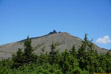 Sniezka / Sněžka an der Grenze zwischen Polen und Tschechien - Riesengebirge