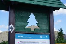Sniezka / Sněžka an der Grenze zwischen Polen und Tschechien - Riesengebirge