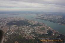 Lissabon, vom Flugzeug aus