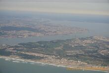 Lissabon, vom Flugzeug aus