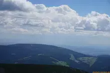 Sniezka / Sněžka an der Grenze zwischen Polen und Tschechien - Riesengebirge