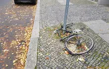Fahrrad verlassen Rad geklaut 
